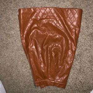 Leather skirt